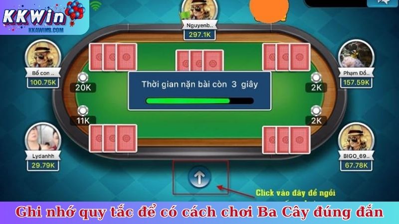 Ghi nhớ quy tắc để có cách chơi Ba Cây đúng đắn